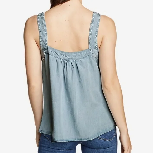 Eddie Bauer Women's 2X Squared Neck Sleeveless Top NWT - Picture 2 of 7